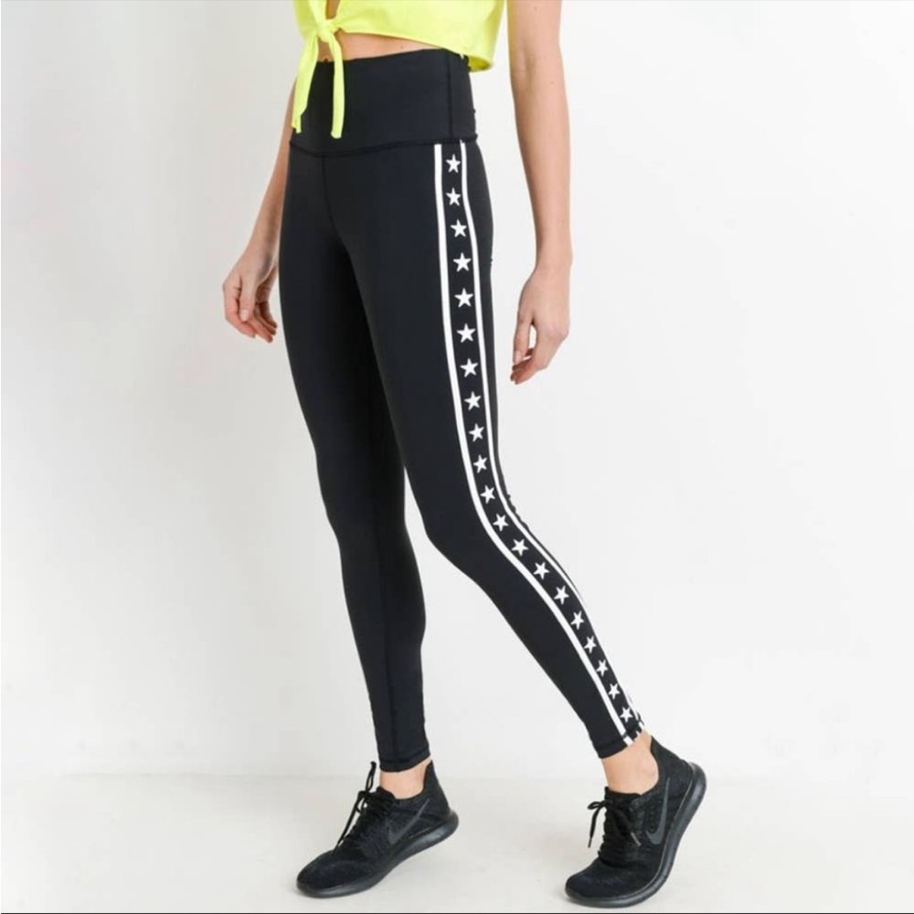 Star printed leggings